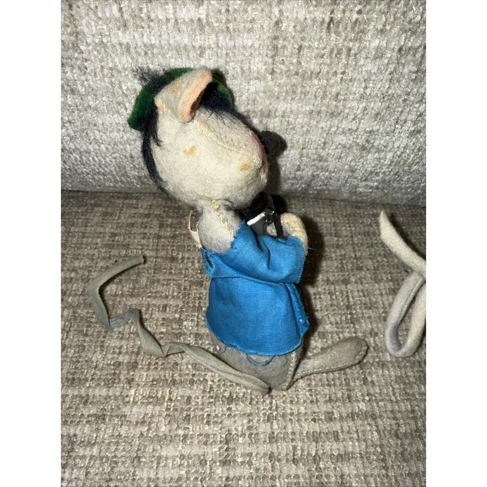 Lot Of 3 Vintage Annalee Mobilitee collectible mouse dolls 1971 Bowling, Fishing